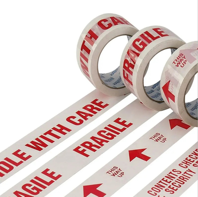 Fita de advertência feita sob encomenda feita sob encomenda de Logo Printed Bopp Packing Tape Logo Printed Bopp Packing Tap das vendas quentes FRÁGIL